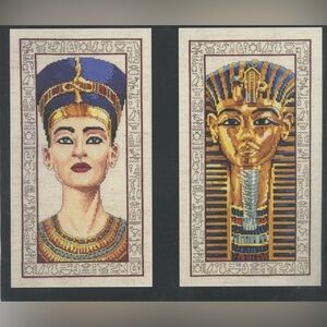 Janlynn Egyptian Pair 7" x 13" Each Counted Cross Stitch Kit 13-245 -New Sealed